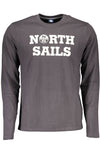 North Sails Gray Cotton Men T-Shirt