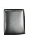 Tommy Hilfiger Sleek Black Leather Wallet with Coin Purse