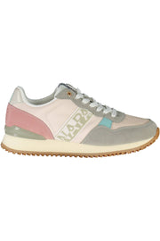 Napapijri Chic Pink Laced Sneakers with Logo Detail - ACCEXO