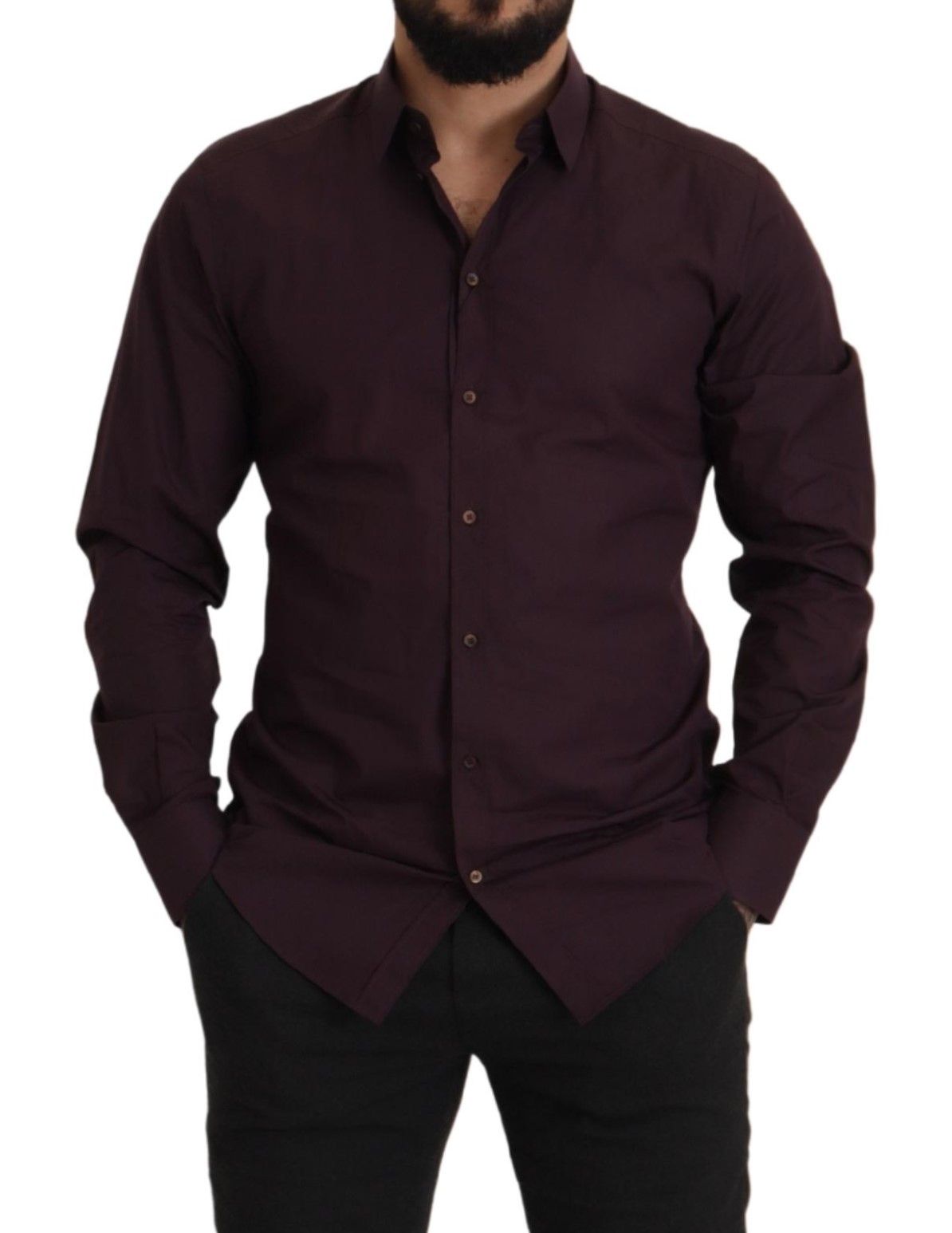 Dolce & Gabbana Regal Purple Slim Fit Dress Shirt - ACCEXO