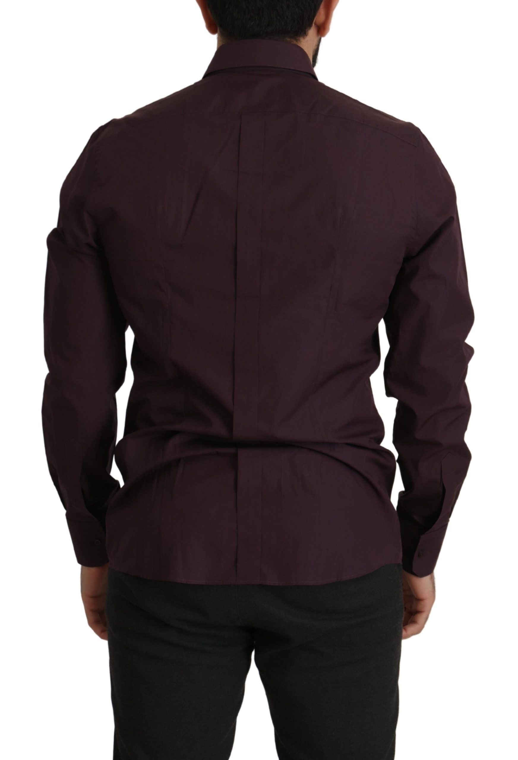 Dolce & Gabbana Regal Purple Slim Fit Dress Shirt - ACCEXO