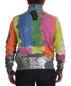 Dolce & Gabbana Multicolor Turtleneck TV Motive Sweater