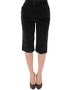 Black cotton shorts pants