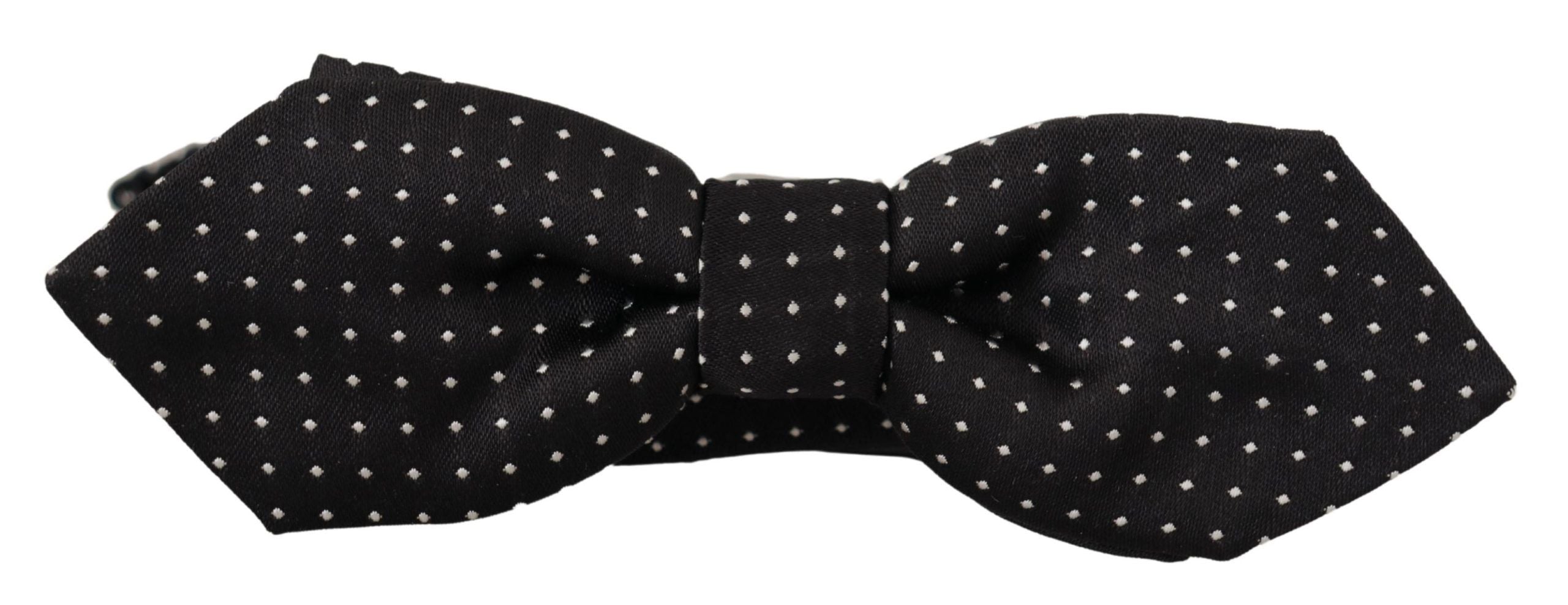 Dolce & Gabbana Exquisite Silk Polka Dot Bow Tie - ACCEXO