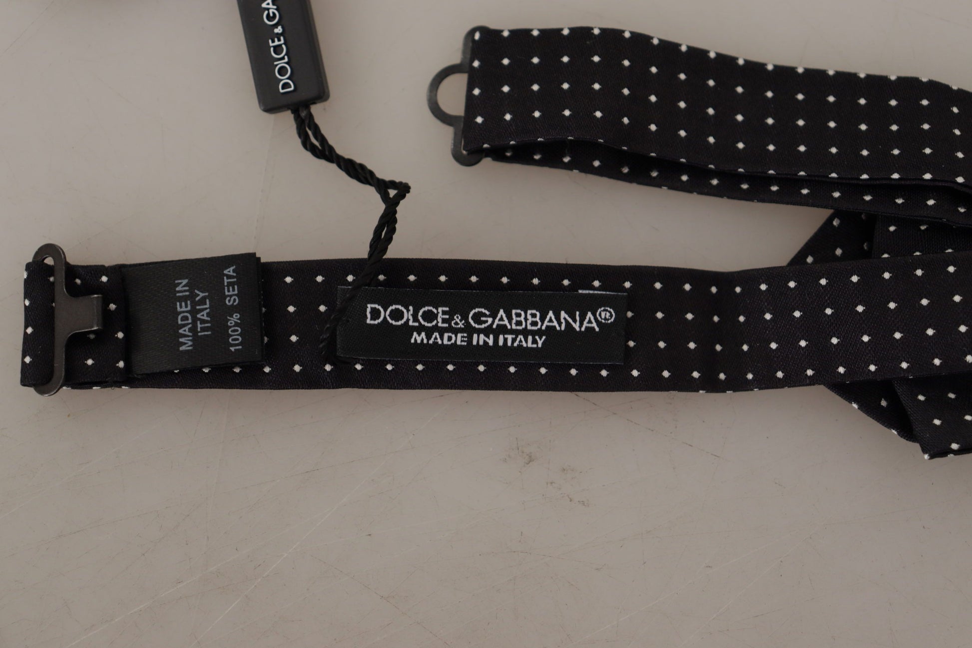 Dolce & Gabbana Exquisite Silk Polka Dot Bow Tie - ACCEXO