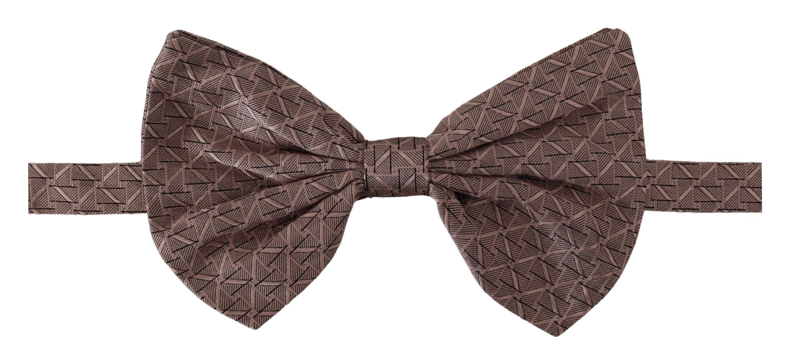 Dolce & Gabbana Elegant Silk Gray Bow Tie - Men's Formalwear - ACCEXO