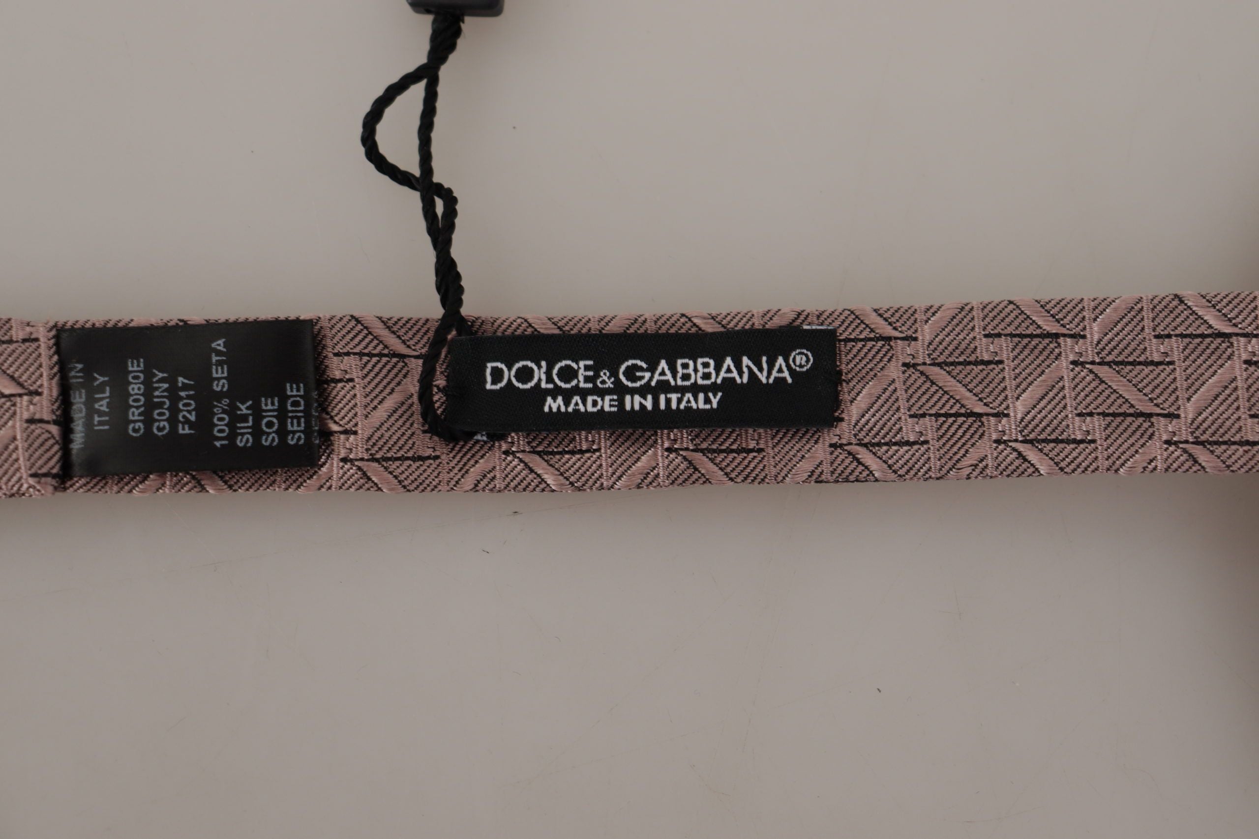 Dolce & Gabbana Elegant Silk Gray Bow Tie - Men's Formalwear - ACCEXO