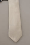 Dolce & Gabbana Elegant White Silk Men's Tie