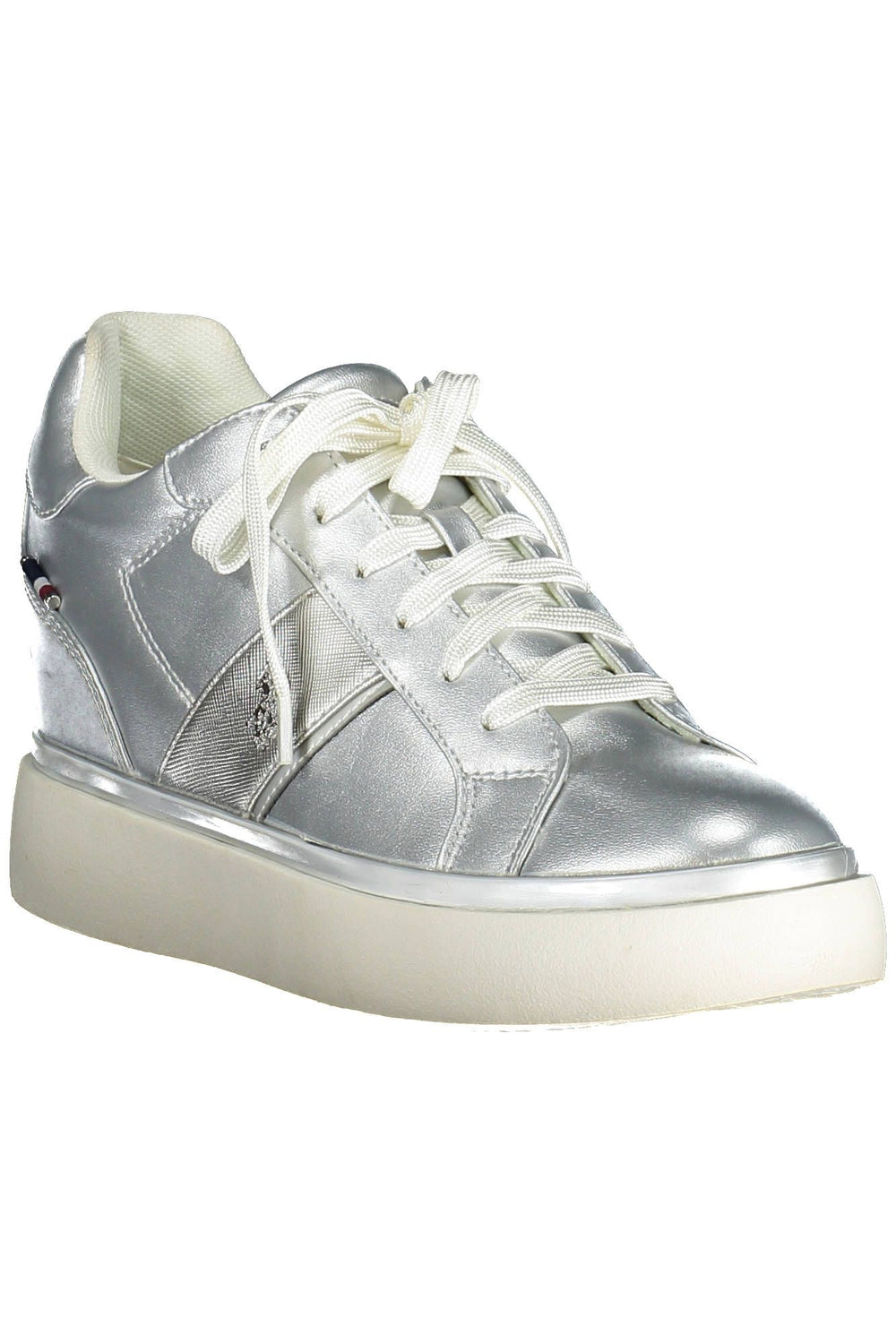 U.S. POLO ASSN. Silver Polyester Women Sneaker - ACCEXO