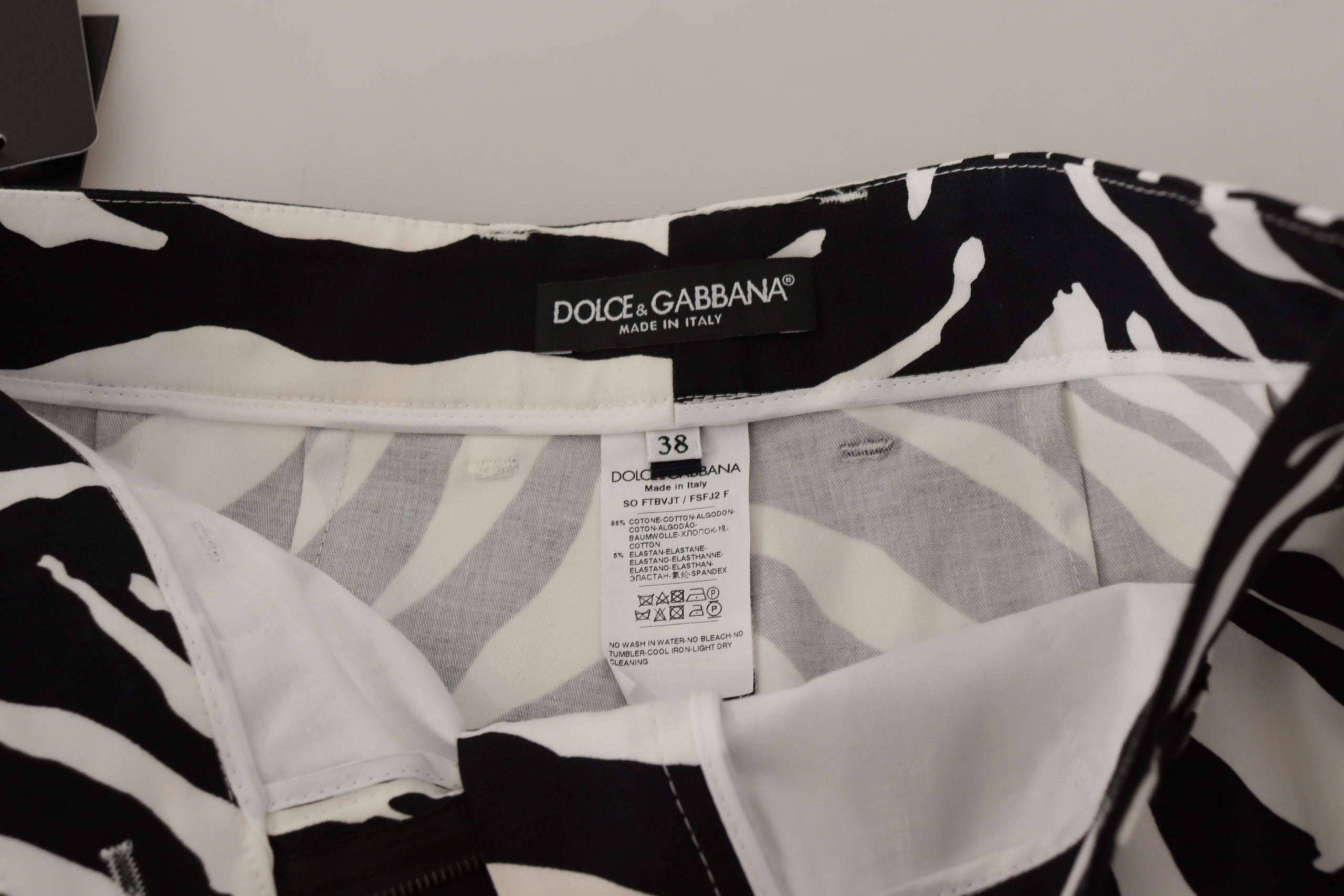 Dolce & Gabbana Zebra Print Mid Waist Hot Pants - ACCEXO