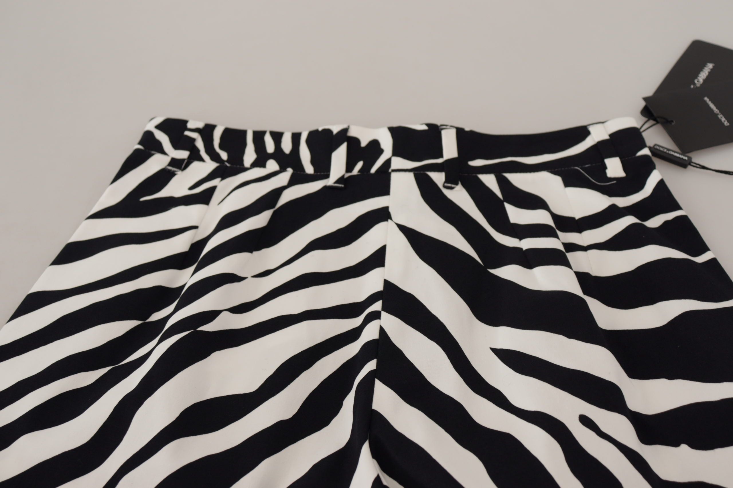 Dolce & Gabbana Zebra Print Mid Waist Hot Pants - ACCEXO