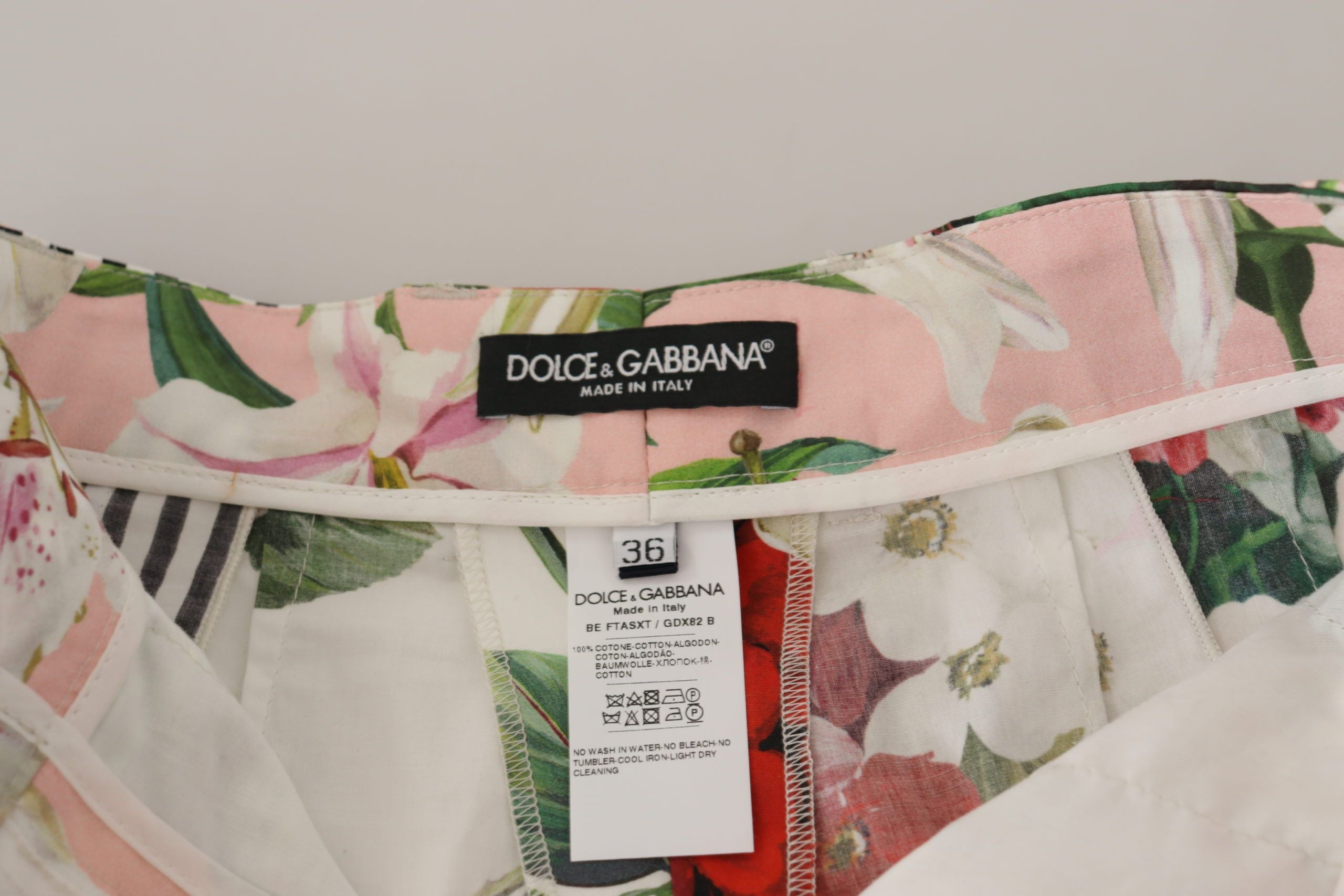 Dolce & Gabbana Floral High Waist Hot Pants Shorts - ACCEXO