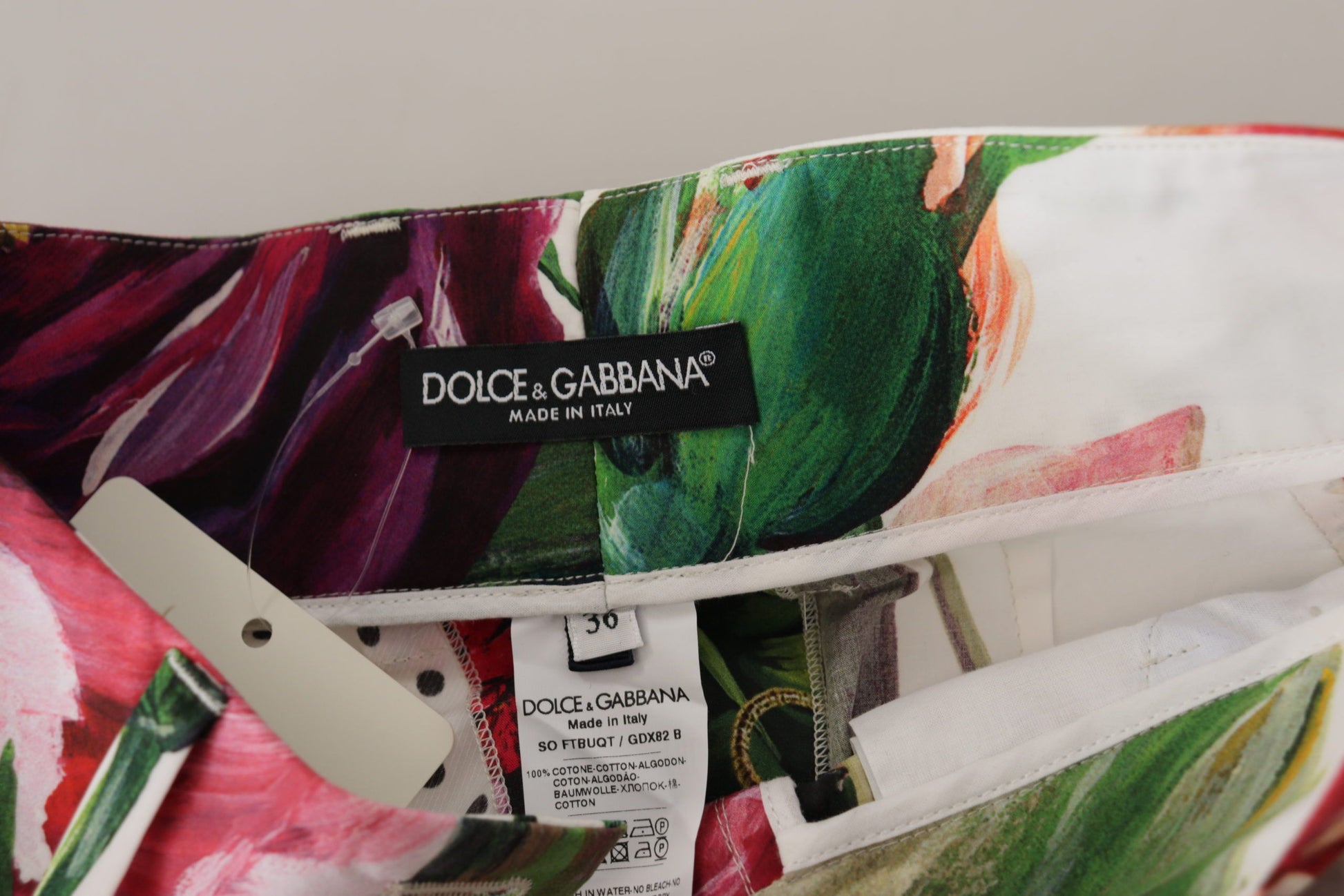 Dolce & Gabbana Multicolor Majolica Floral High-Waist Shorts - ACCEXO