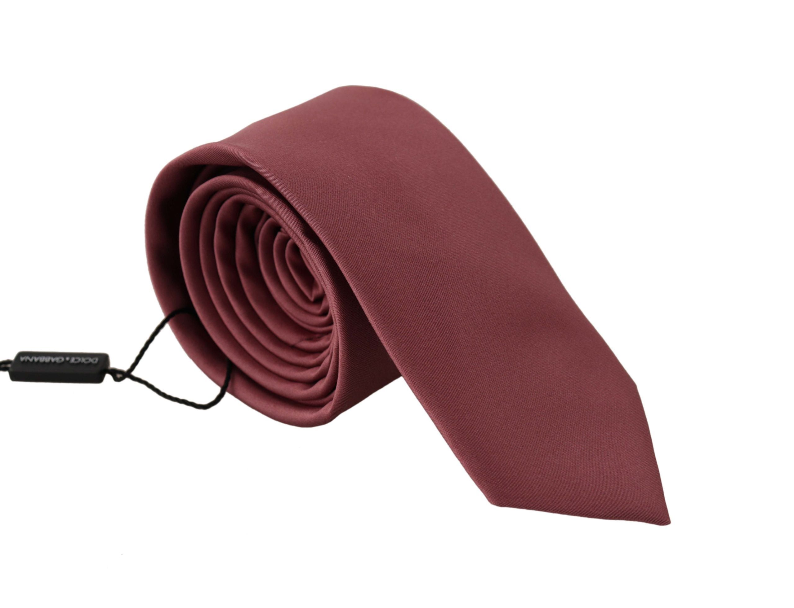 Dolce & Gabbana Elegant Pink Silk Bow Tie - ACCEXO