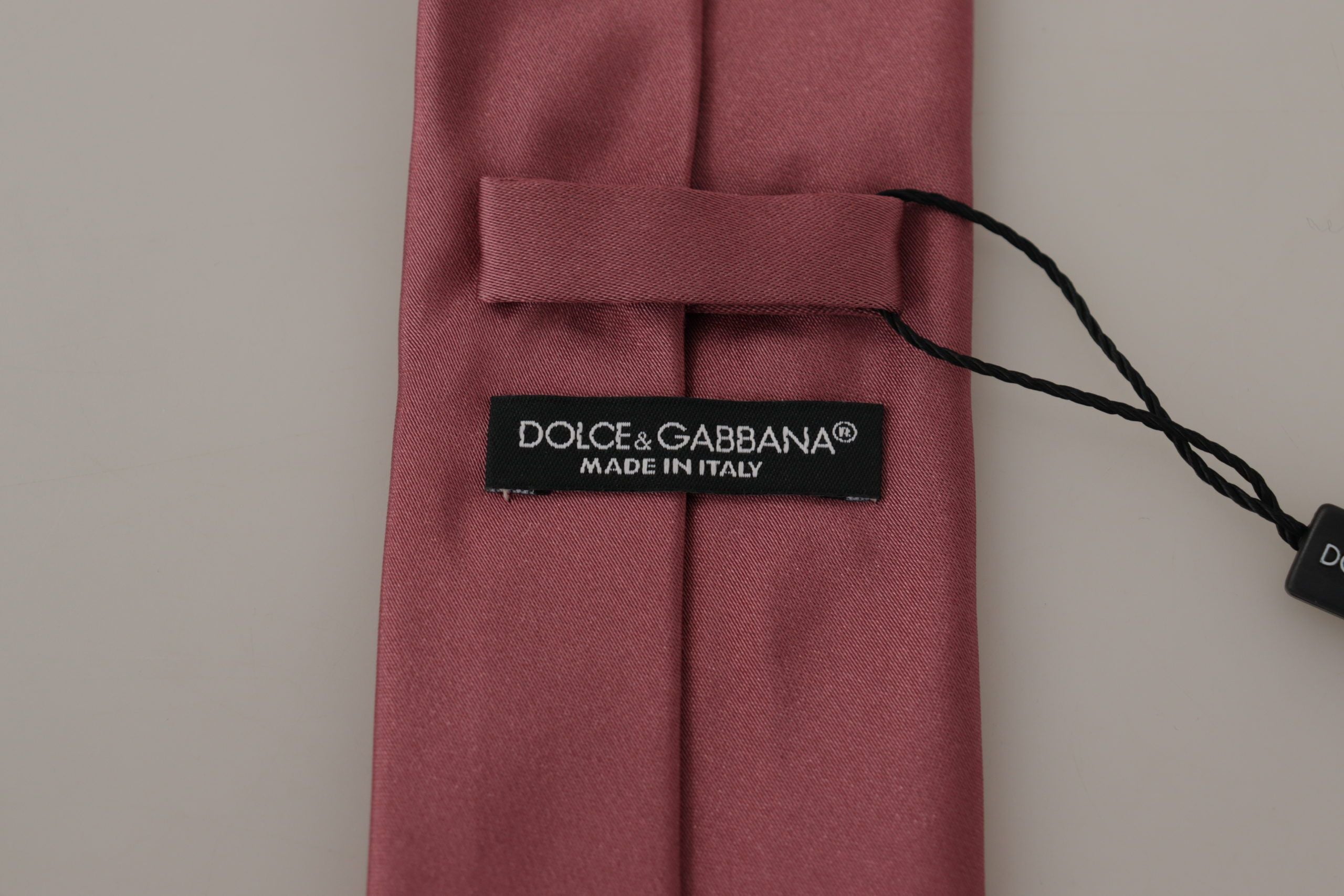 Dolce & Gabbana Elegant Pink Silk Bow Tie - ACCEXO