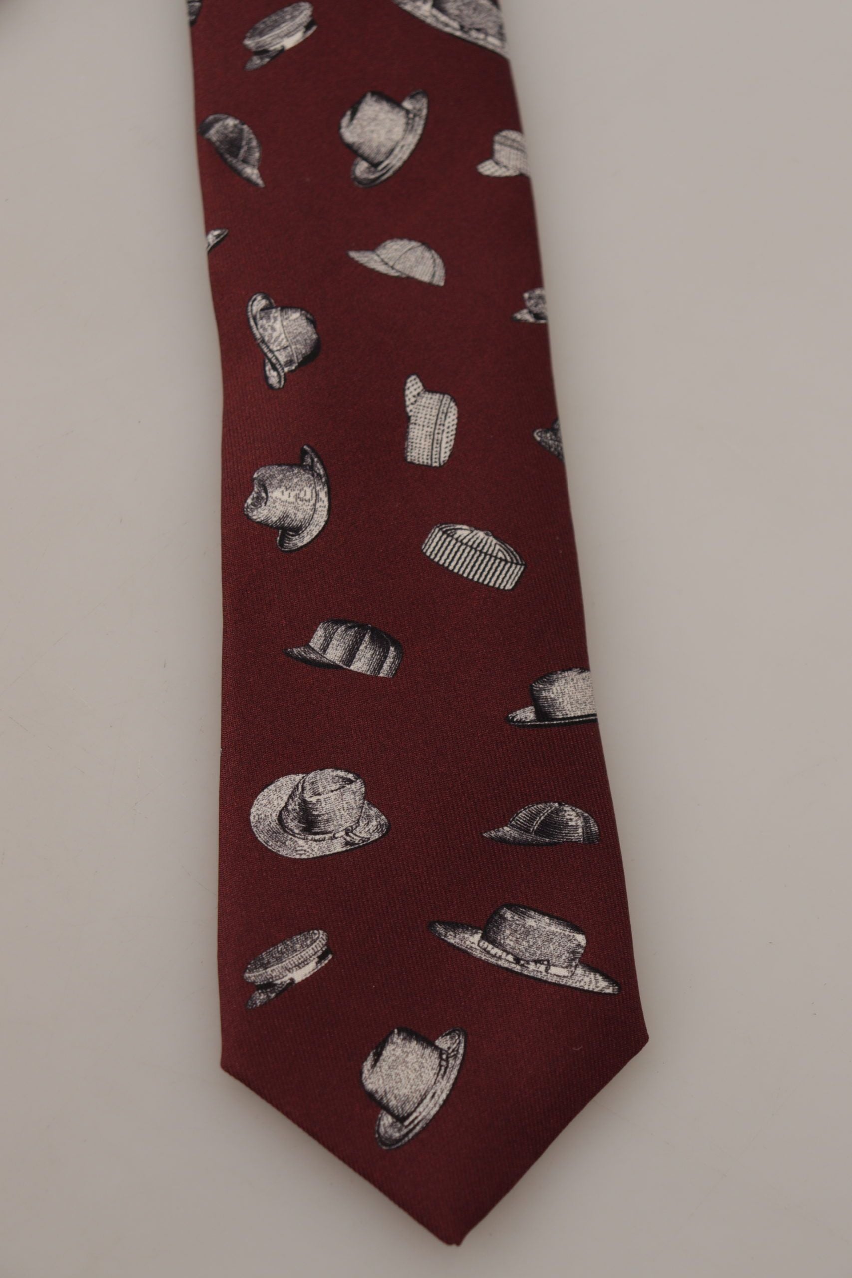 Dolce & Gabbana Maroon Elegance Silk Tie - ACCEXO