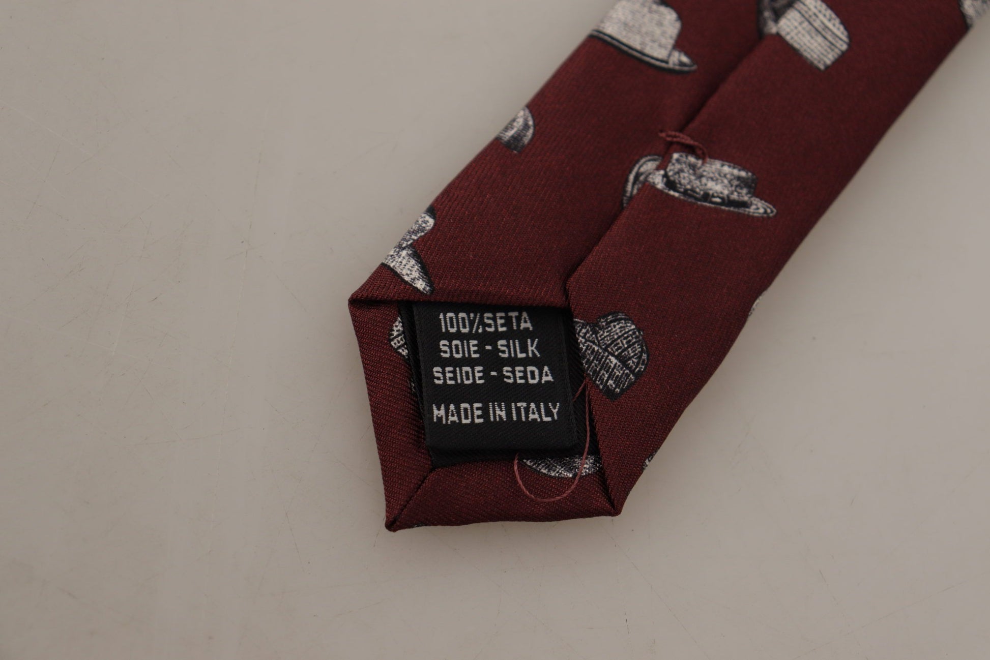 Dolce & Gabbana Maroon Elegance Silk Tie - ACCEXO