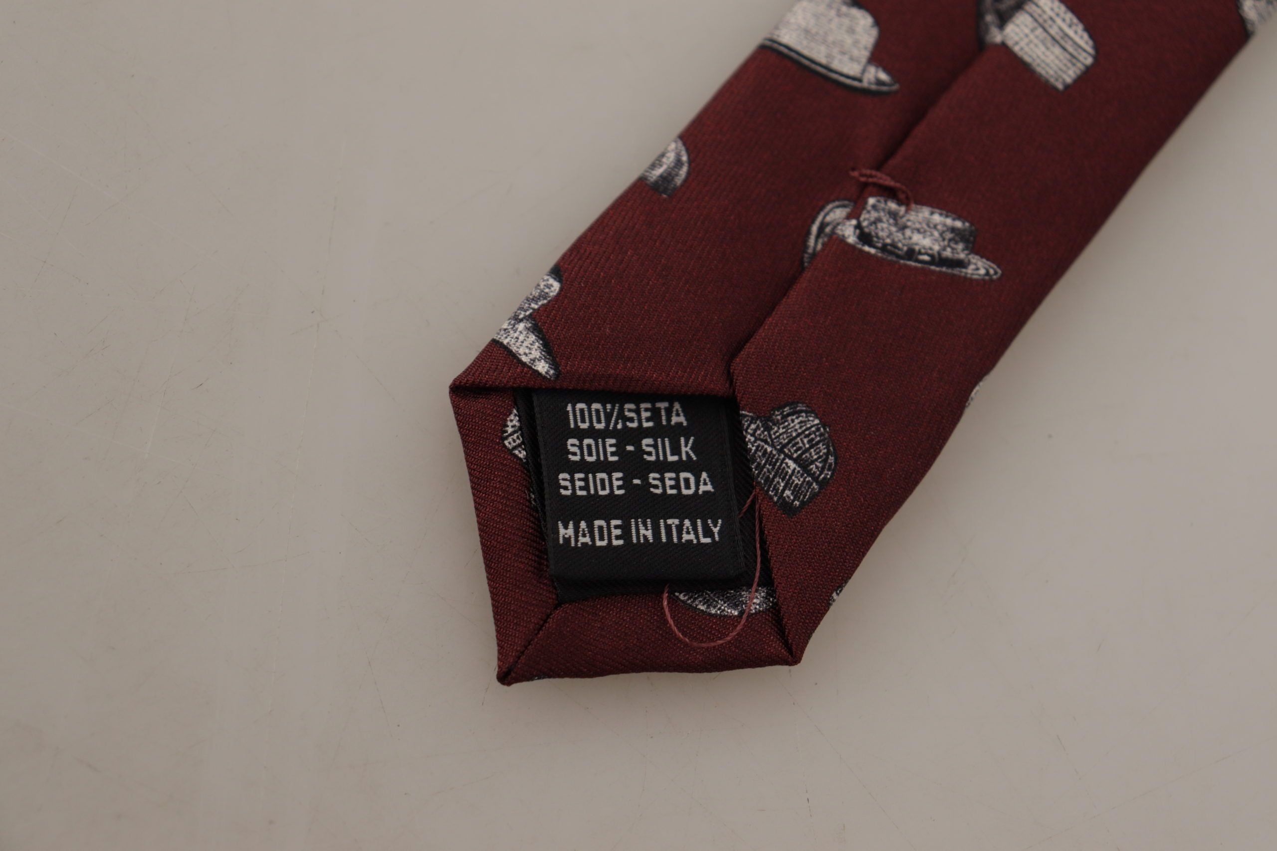 Dolce & Gabbana Maroon Elegance Silk Tie - ACCEXO