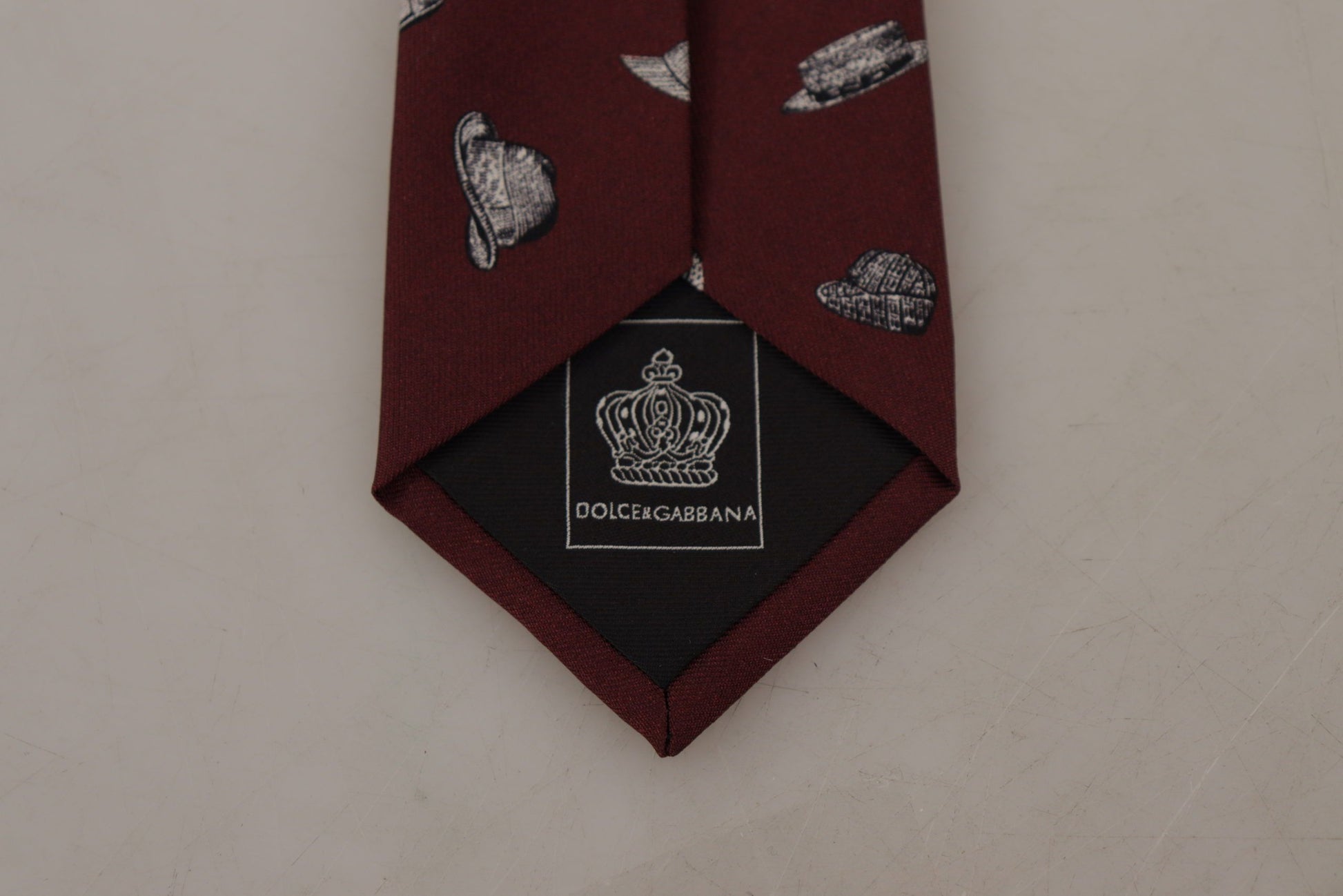 Dolce & Gabbana Maroon Elegance Silk Tie - ACCEXO