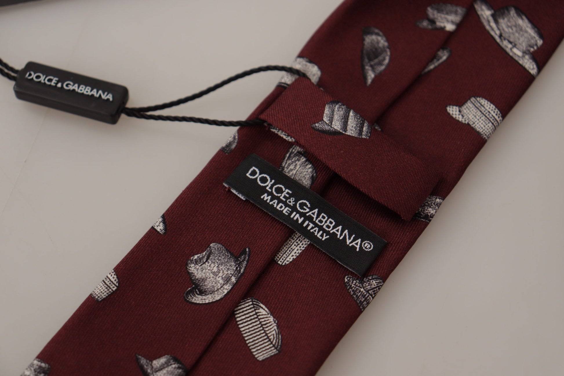 Dolce & Gabbana Maroon Elegance Silk Tie - ACCEXO
