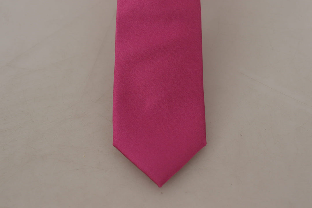 Dolce & Gabbana Elegant Pink Silk Bow Tie for the Dapper Gentleman