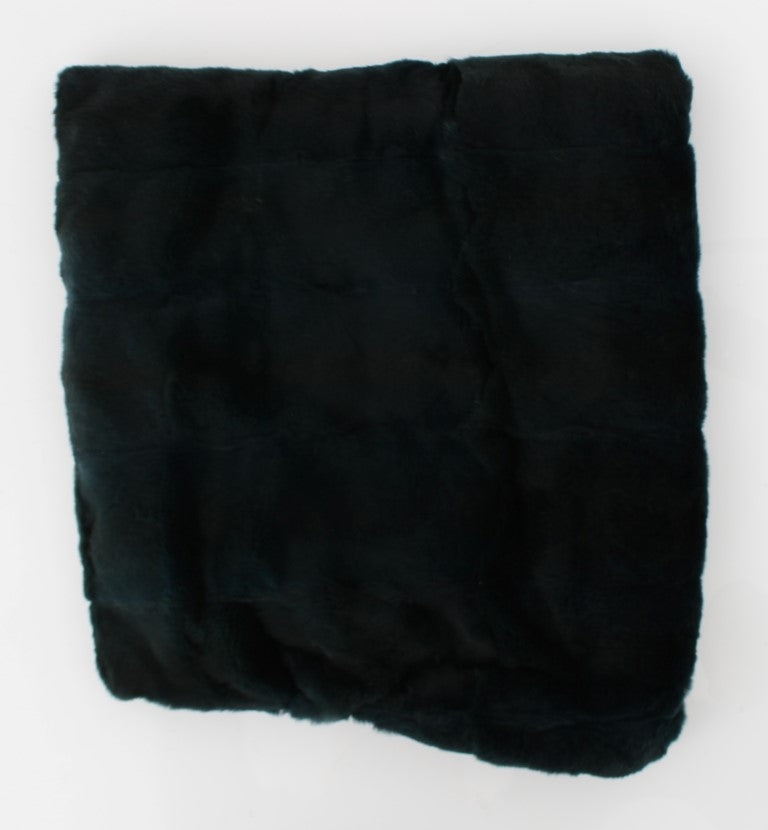 Dolce & Gabbana Exclusive Green Weasel Fur Hooded Scarf - ACCEXO