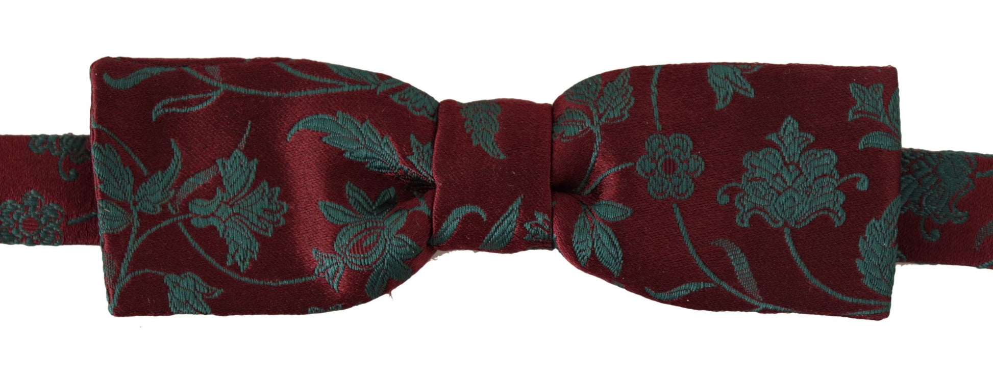 Dolce & Gabbana Elegant Maroon Patterned Bow Tie - ACCEXO