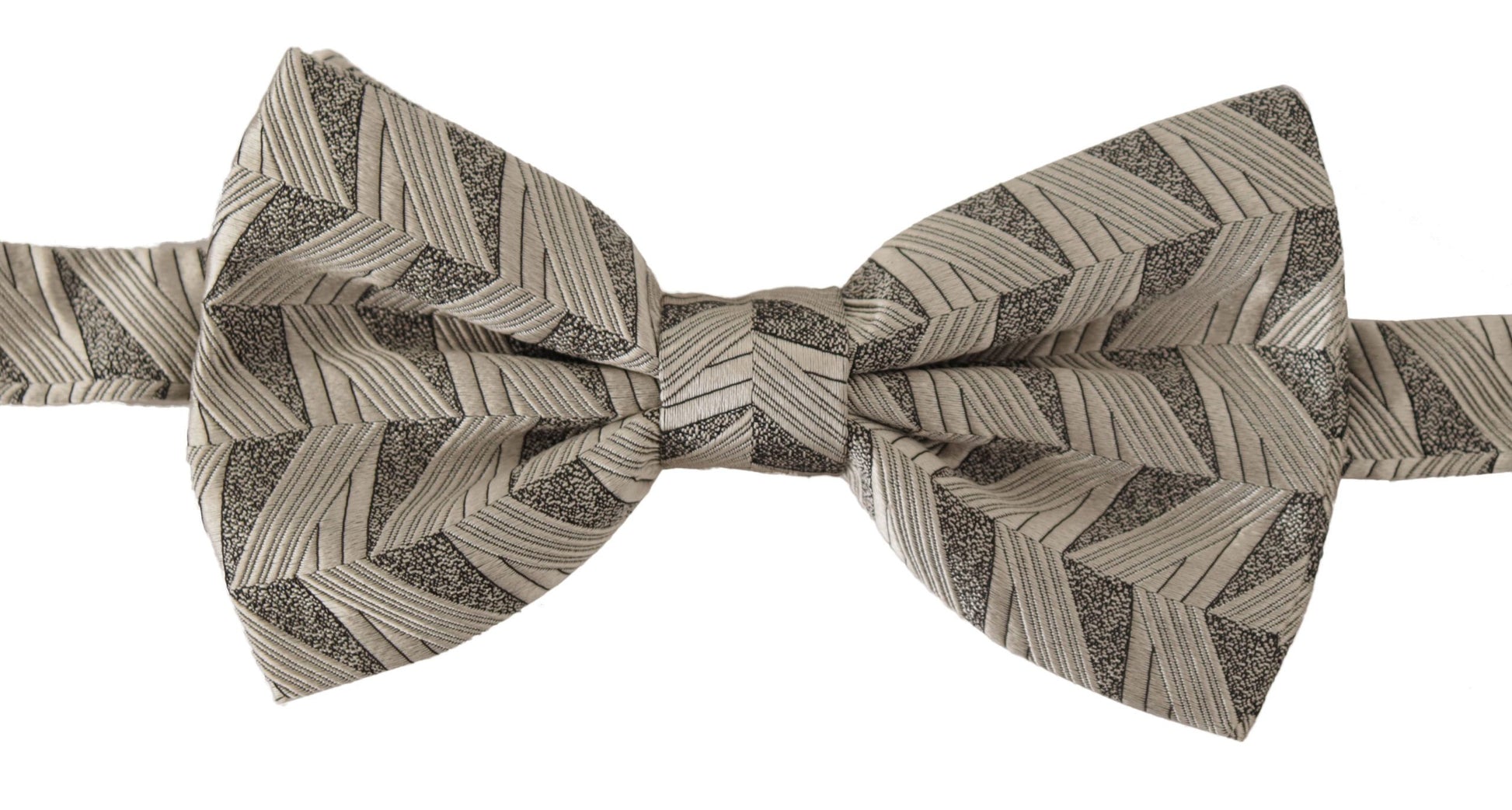 Dolce & Gabbana Elegant Silk Grey Bow Tie - ACCEXO