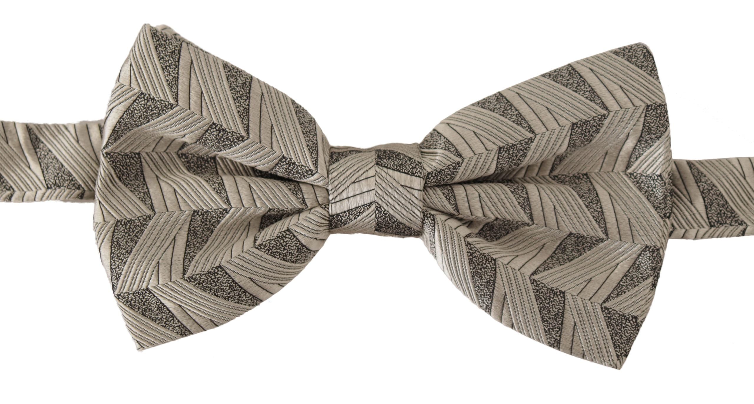 Dolce & Gabbana Elegant Silk Grey Bow Tie - ACCEXO