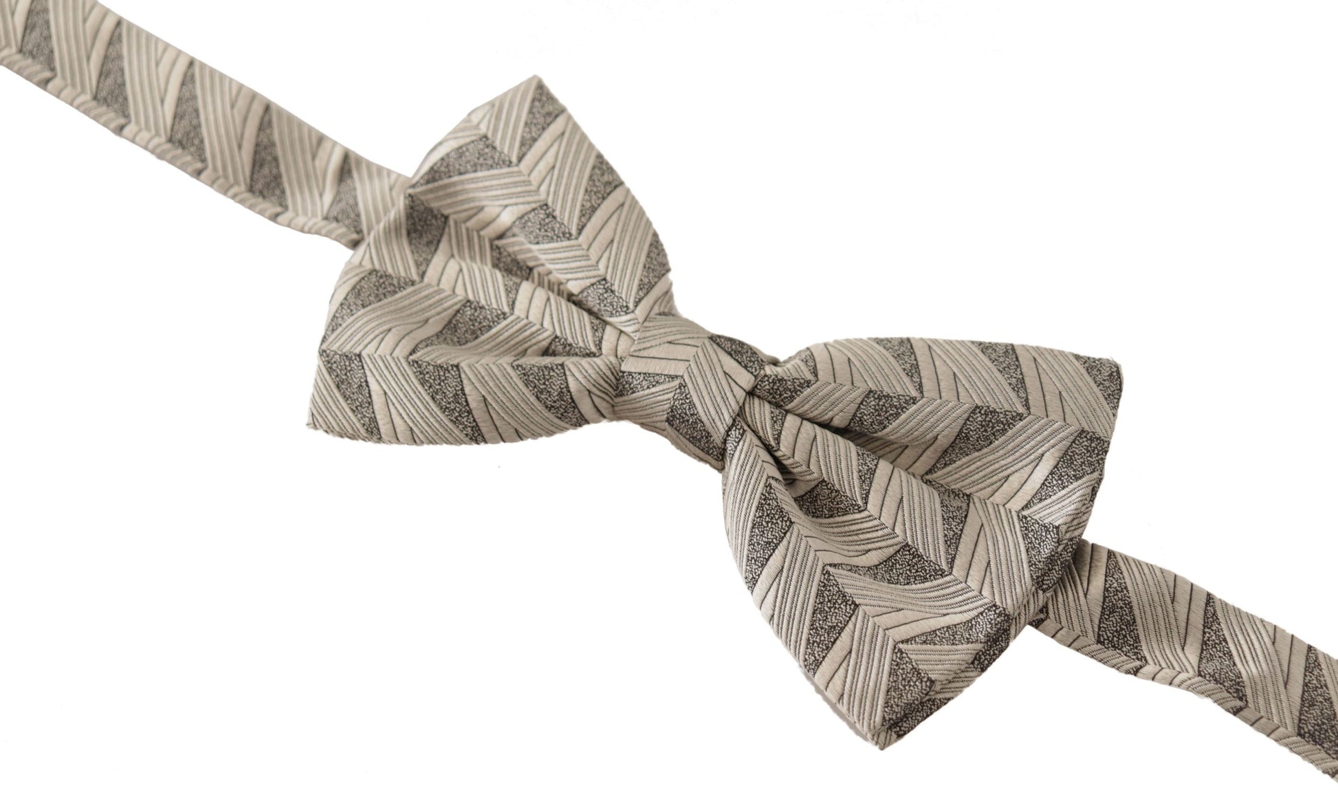 Dolce & Gabbana Elegant Silk Grey Bow Tie - ACCEXO
