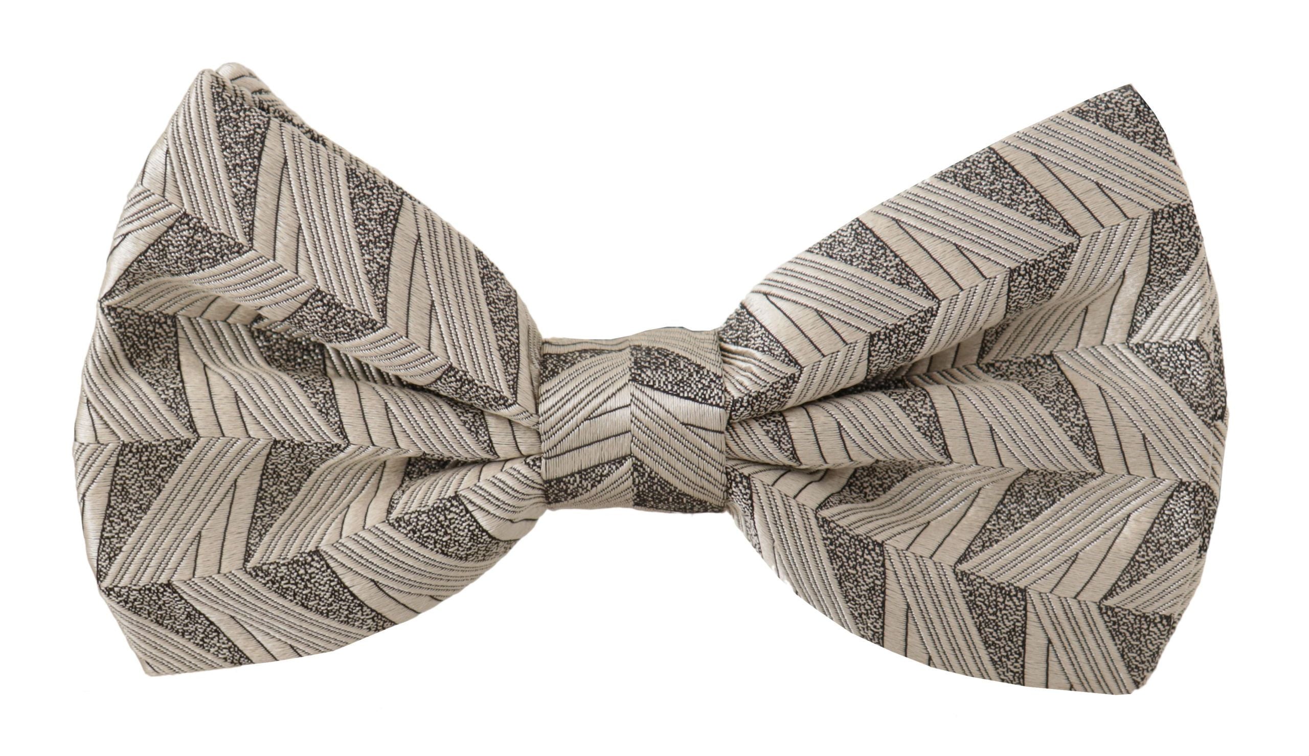 Dolce & Gabbana Elegant Silk Grey Bow Tie - ACCEXO