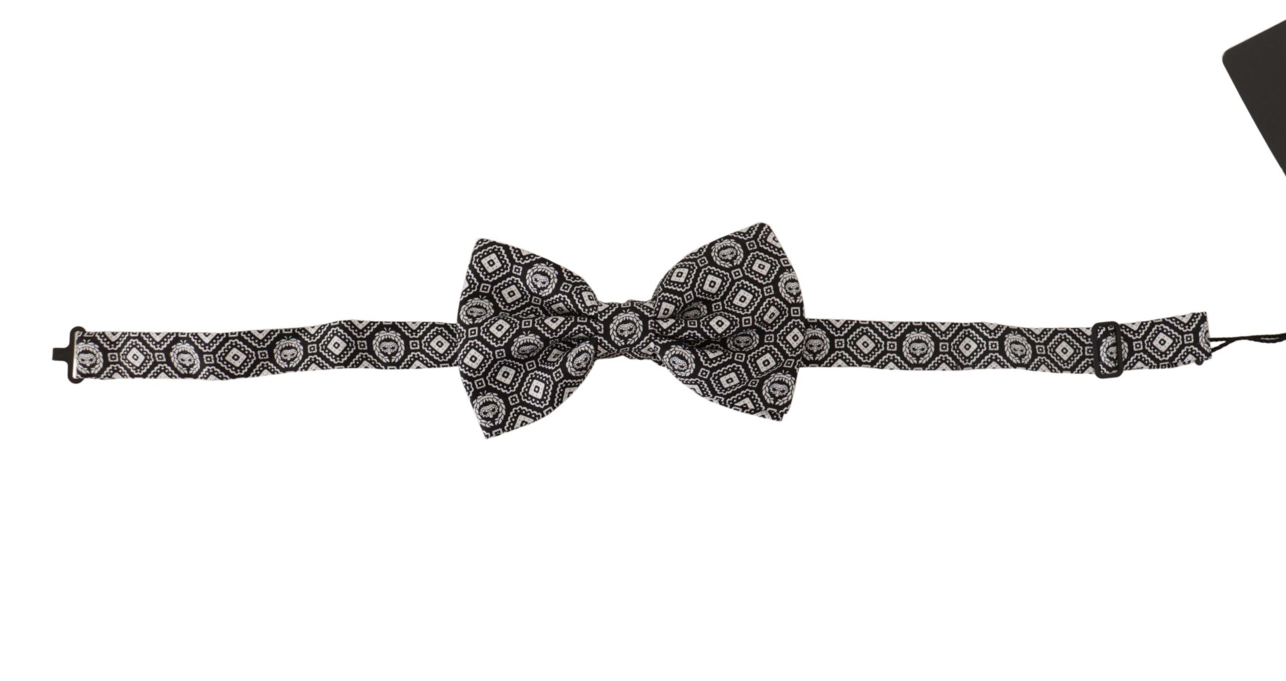 Dolce & Gabbana Elegant Silk Black Bow Tie - ACCEXO