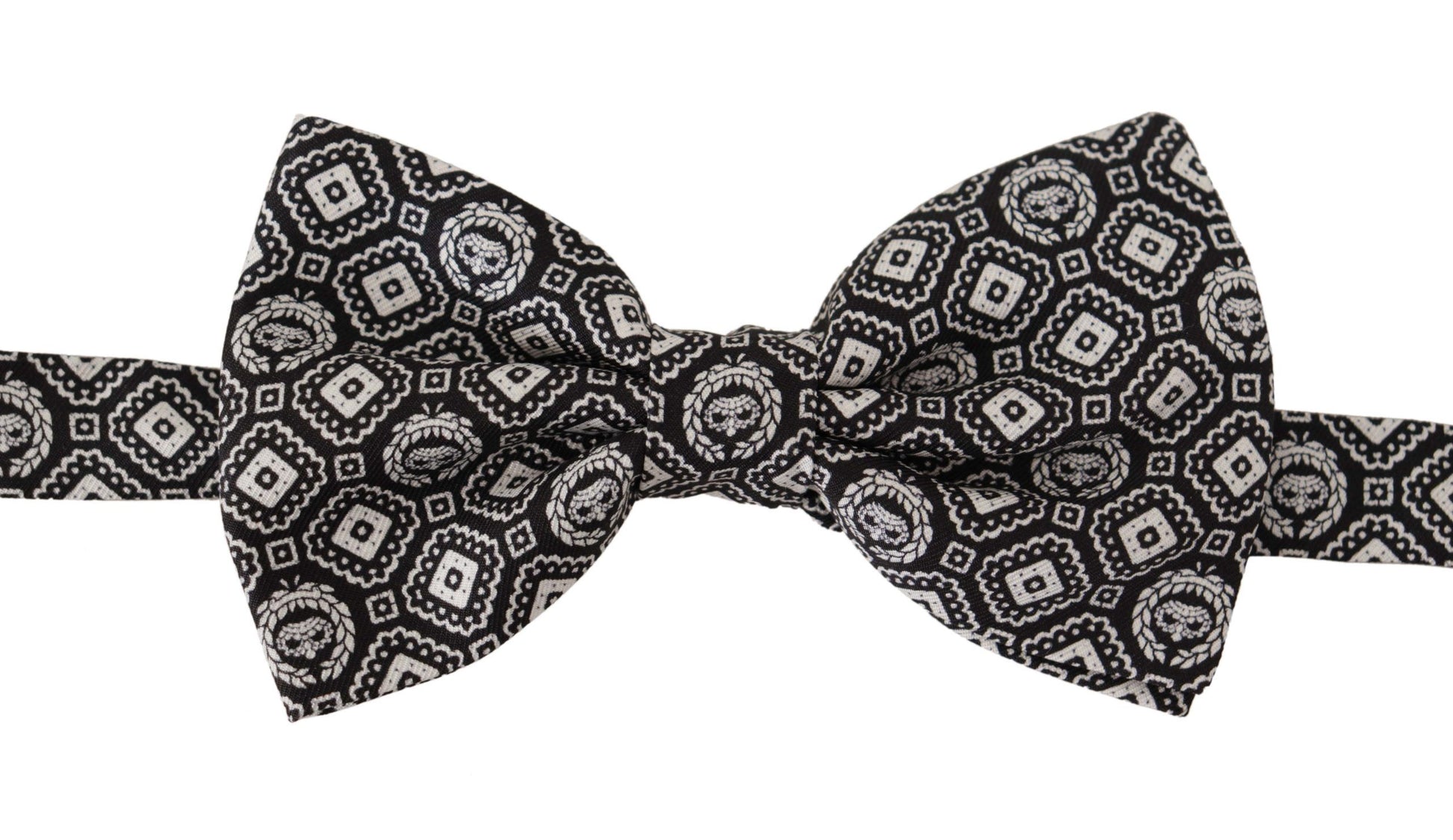 Dolce & Gabbana Elegant Silk Black Bow Tie - ACCEXO