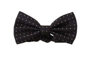 Dolce & Gabbana Elegant Black Polka Dot Silk Bow Tie - ACCEXO