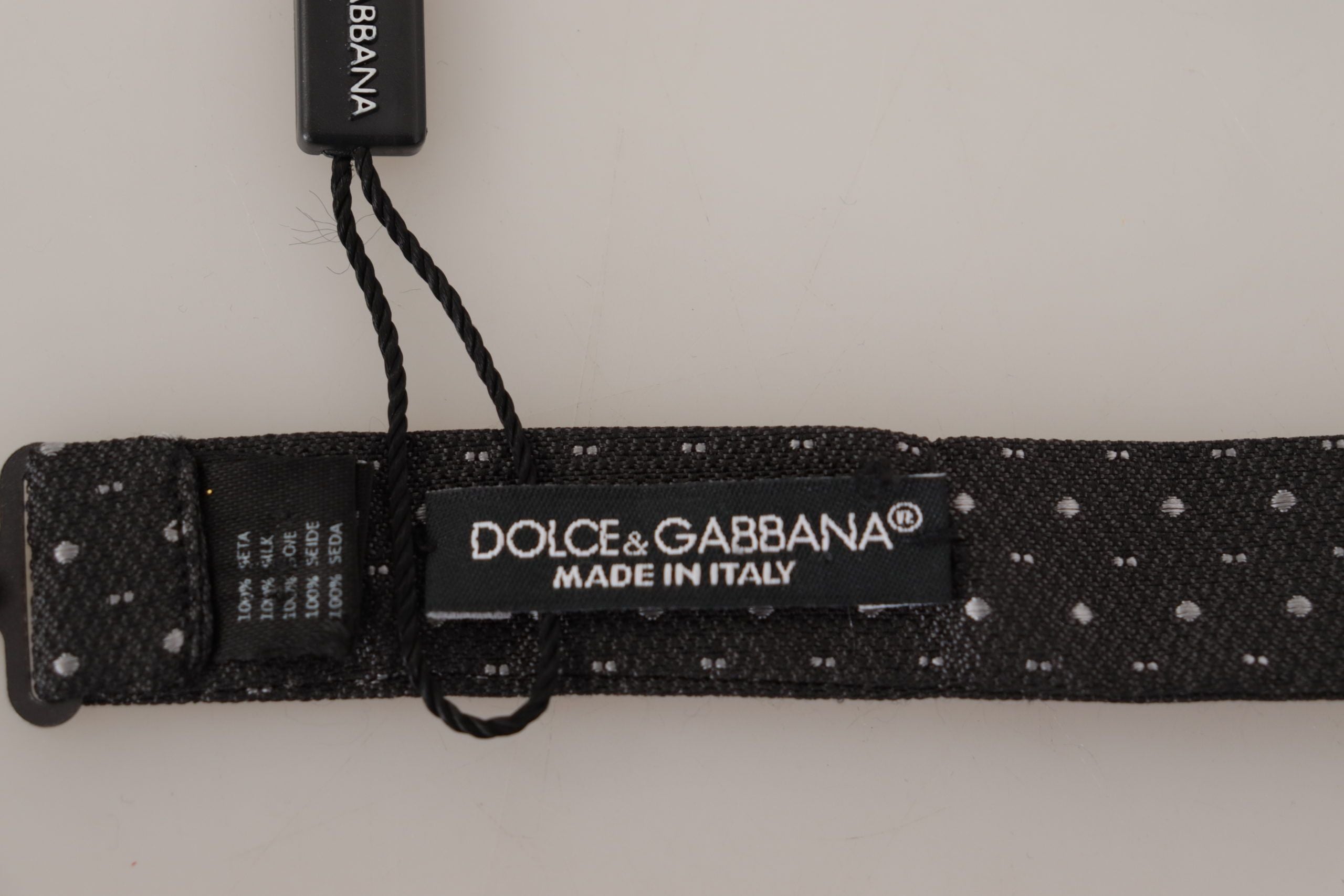 Dolce & Gabbana Elegant Polka Dot Silk Bow Tie - ACCEXO