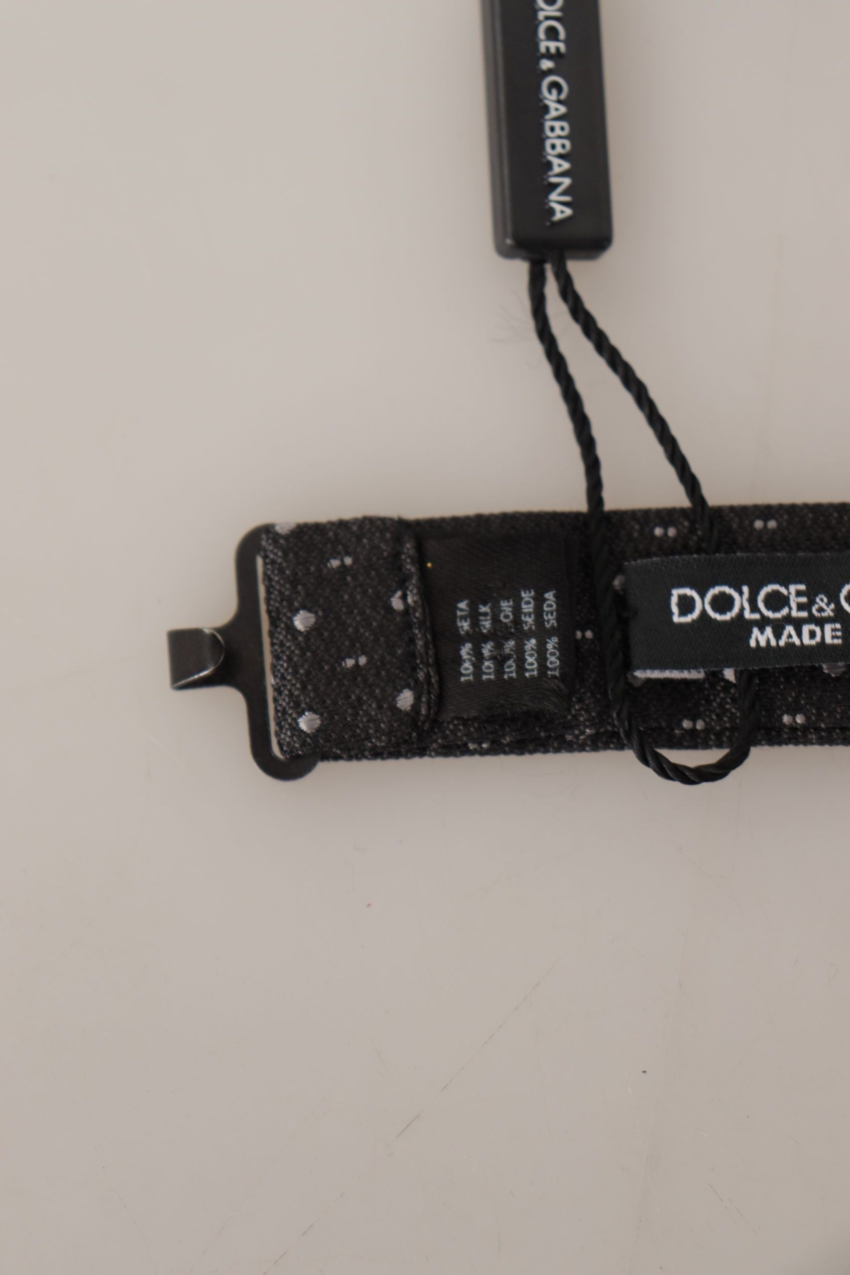 Dolce & Gabbana Elegant Polka Dot Silk Bow Tie - ACCEXO