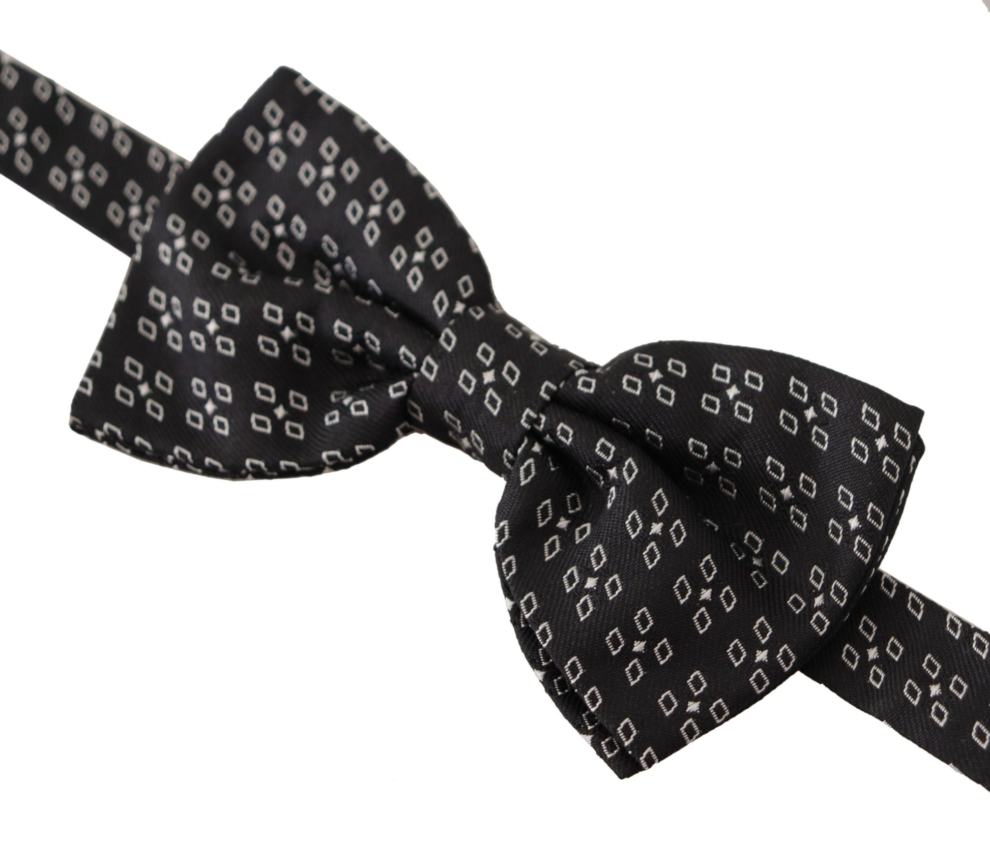Dolce & Gabbana Elegant Polka Dot Silk Bow Tie - ACCEXO