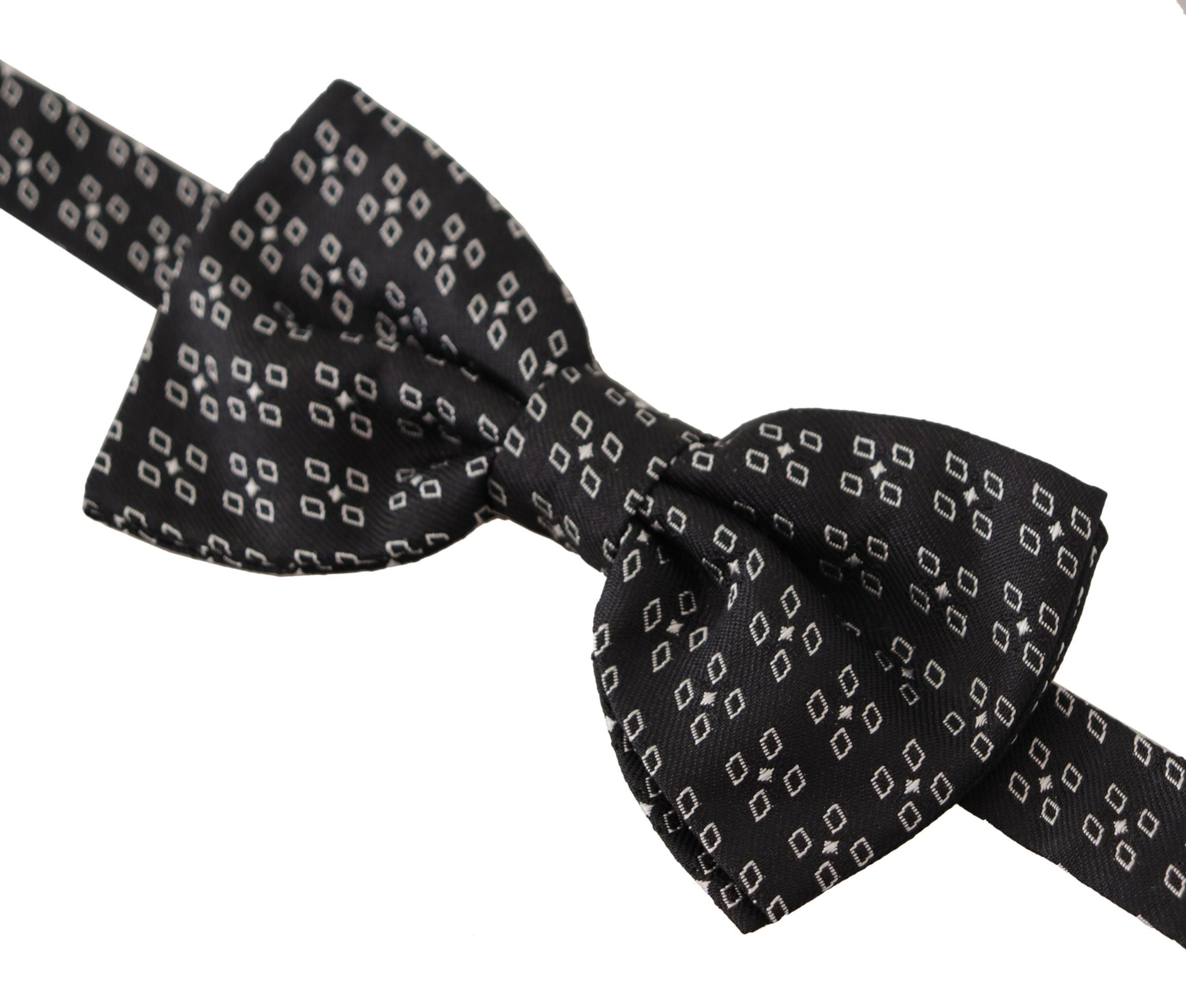 Dolce & Gabbana Elegant Polka Dot Silk Bow Tie - ACCEXO