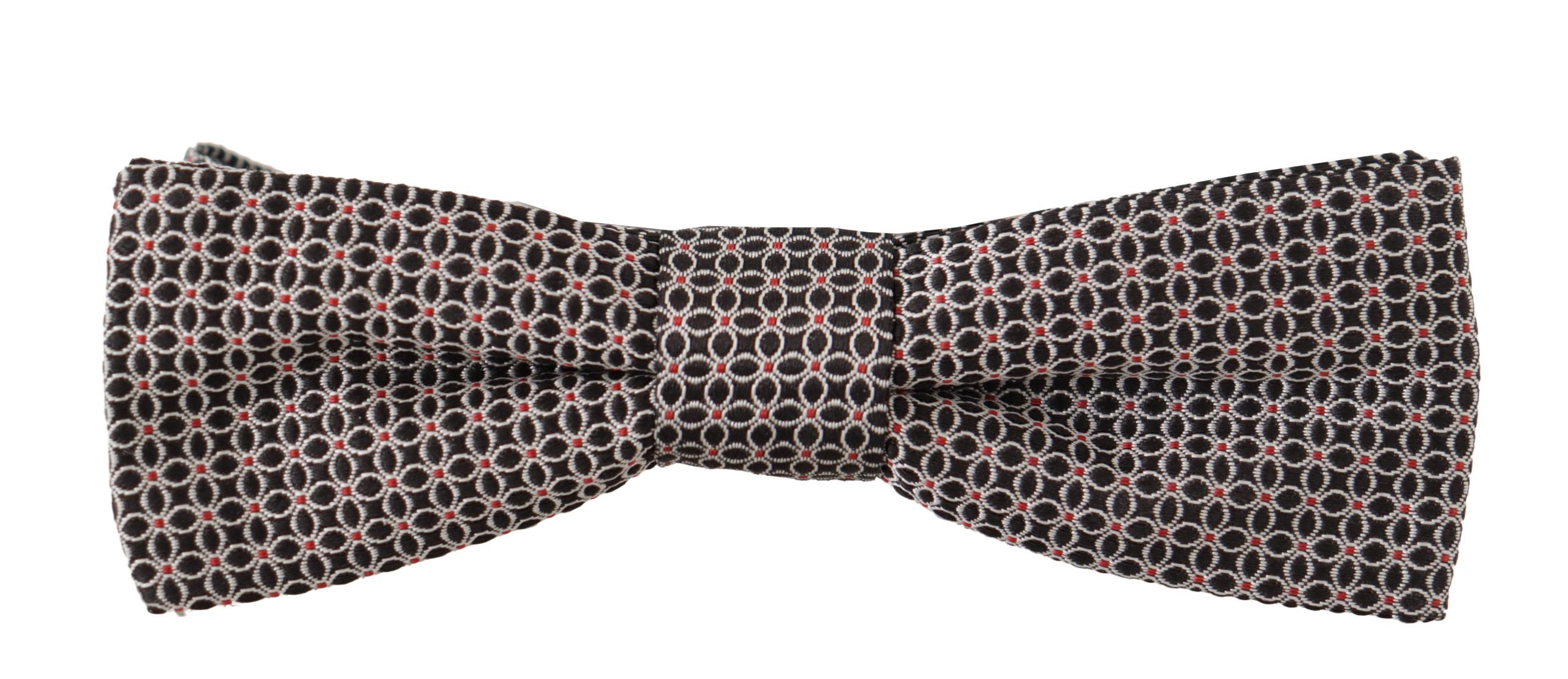 Dolce & Gabbana Elegant Black Silk Bow Tie - ACCEXO
