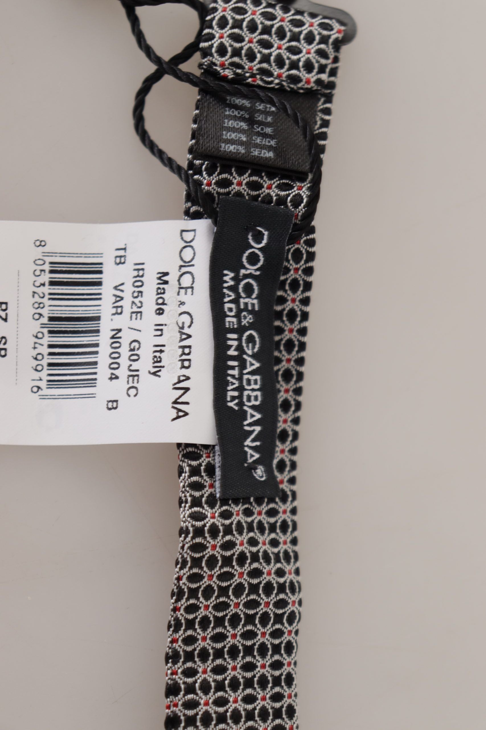 Dolce & Gabbana Elegant Black Silk Bow Tie - ACCEXO