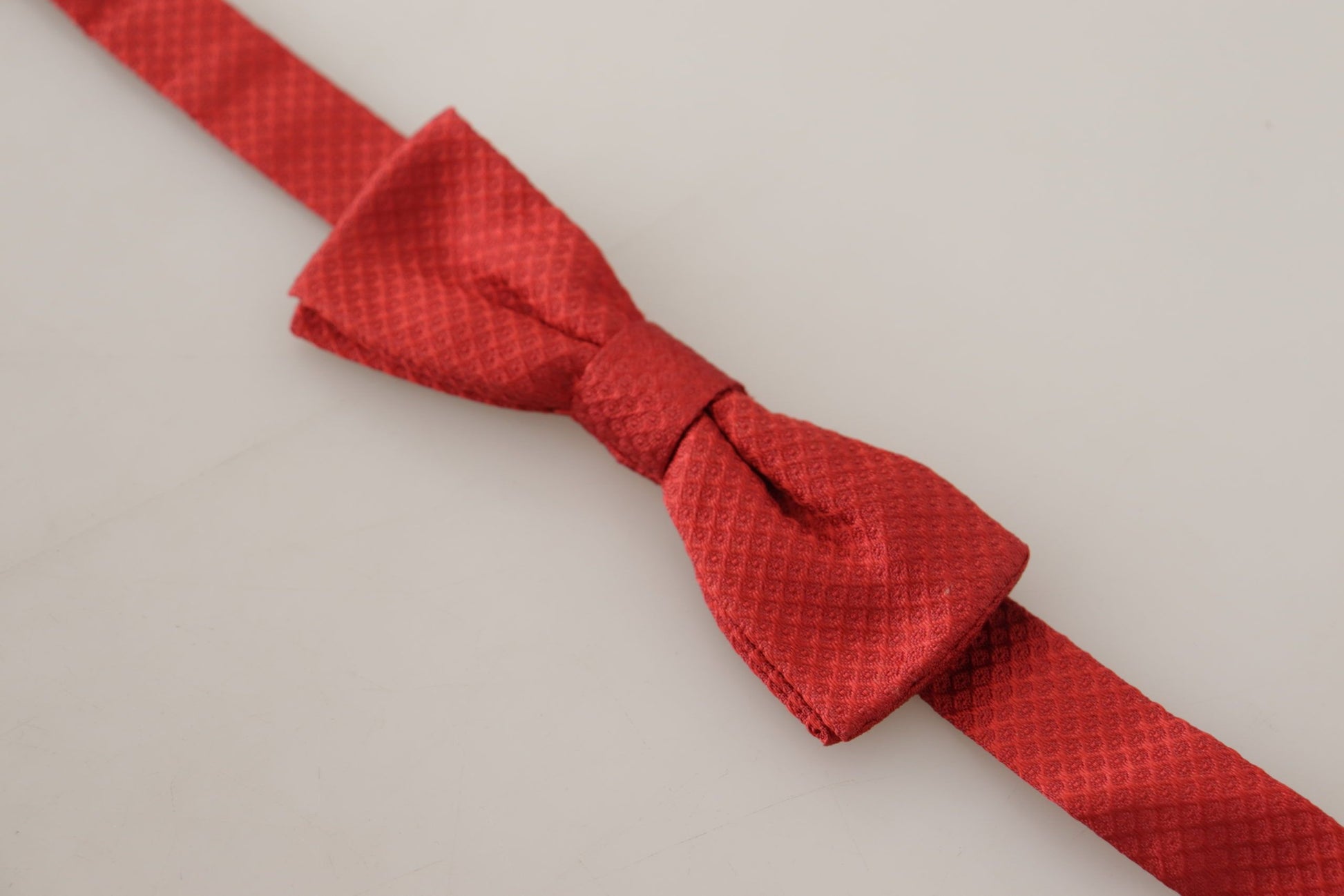 Dolce & Gabbana Elegant Red Silk Bow Tie - ACCEXO