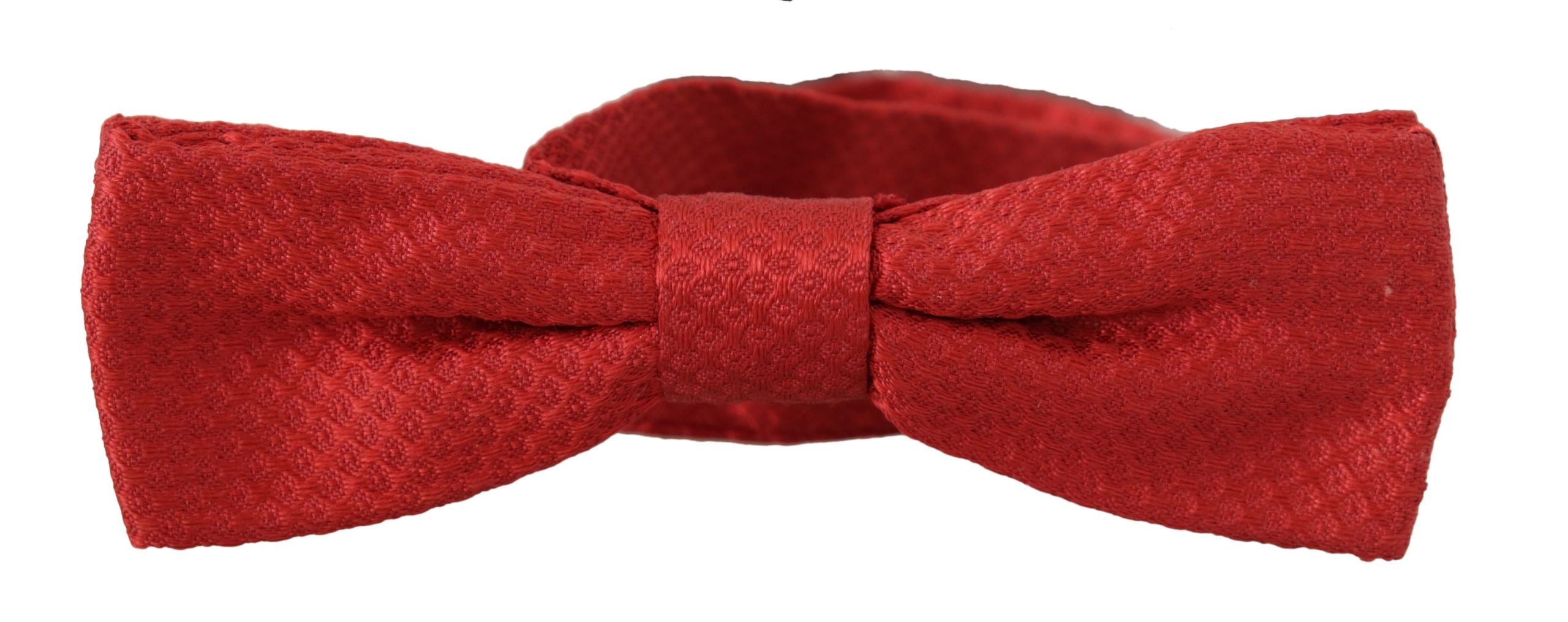 Dolce & Gabbana Elegant Red Silk Bow Tie - ACCEXO