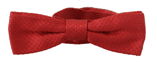 Dolce & Gabbana Elegant Red Silk Bow Tie