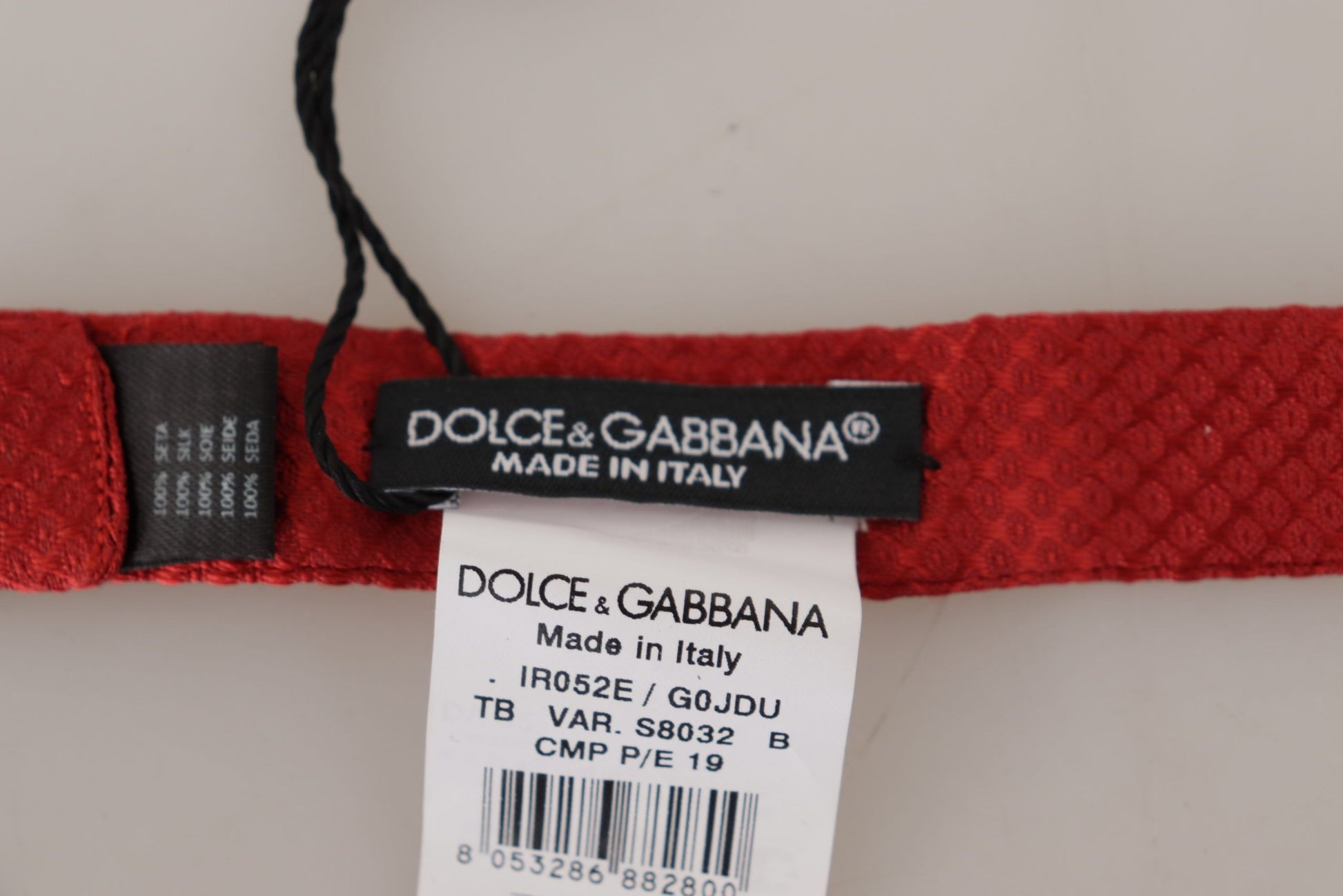 Dolce & Gabbana Elegant Red Silk Bow Tie - ACCEXO