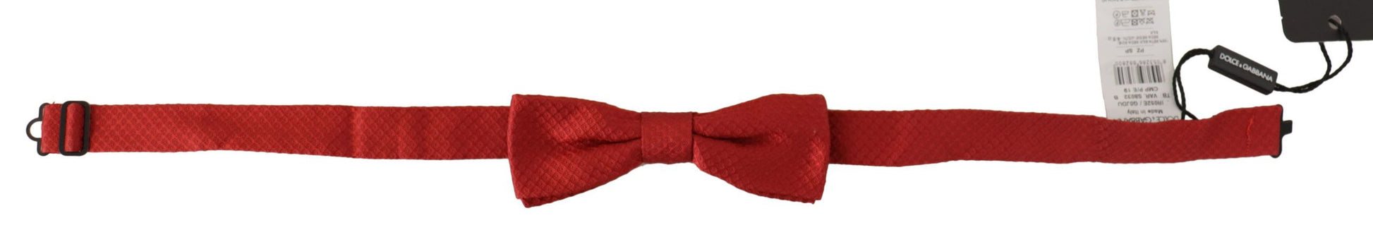 Dolce & Gabbana Elegant Red Silk Bow Tie - ACCEXO