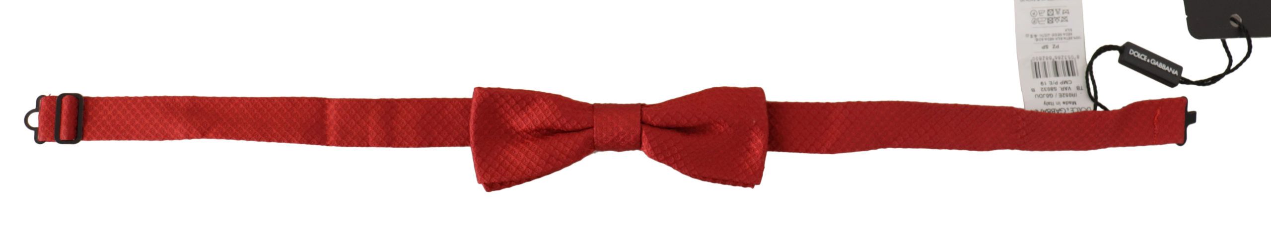 Dolce & Gabbana Elegant Red Silk Bow Tie - ACCEXO