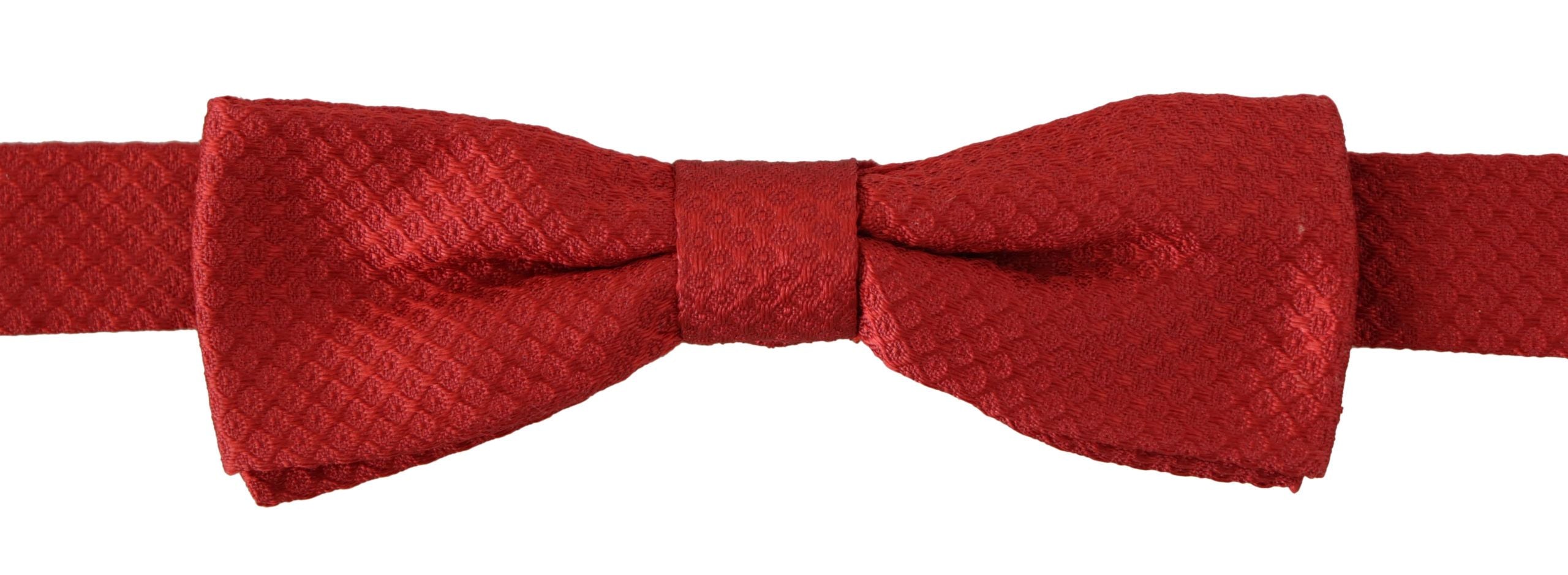 Dolce & Gabbana Elegant Red Silk Bow Tie - ACCEXO