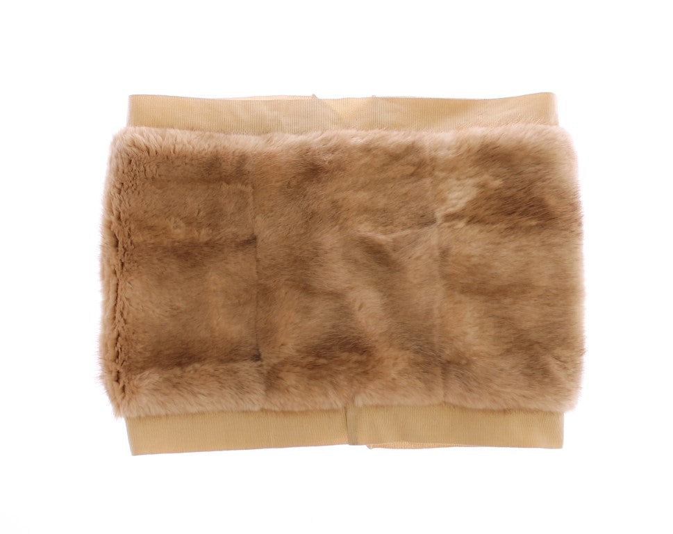 Dolce & Gabbana Exclusive Beige MINK Fur Scarf Wrap - ACCEXO