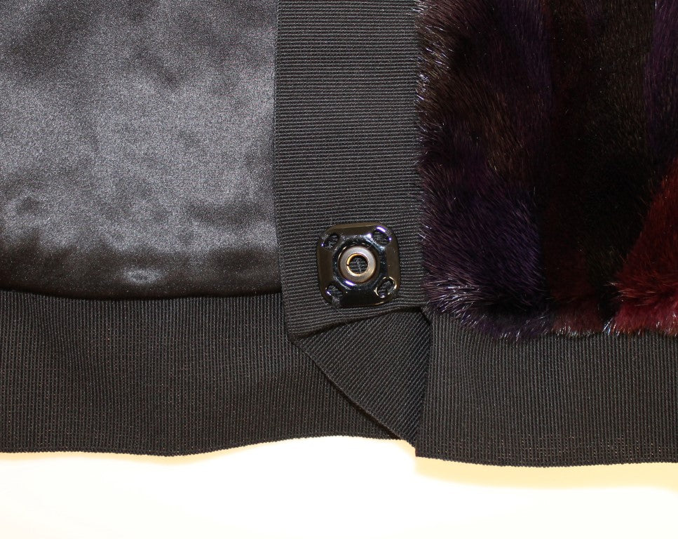 Dolce & Gabbana Exquisite Purple MINK Fur Scarf Wrap - ACCEXO