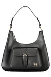 La Martina Black Leather Women Handbag